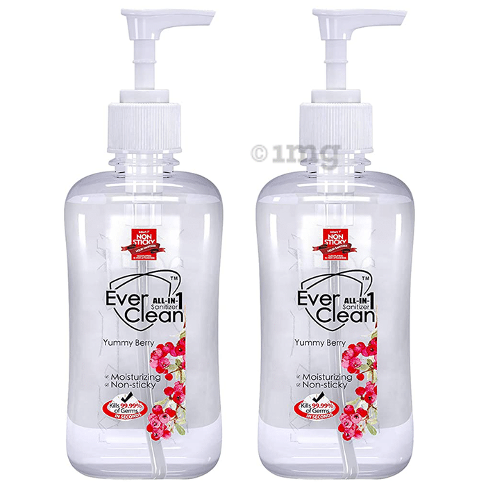 Ever Clean All In 1 Sanitizer (500ml Each) Yummy Berry