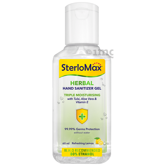 SterloMax Herbal Hand Sanitizer Gel (60ml Each)