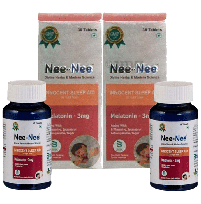 Nee-Nee Melatonin 3mg Innocent Sleep Aid Tablet (30 Each)