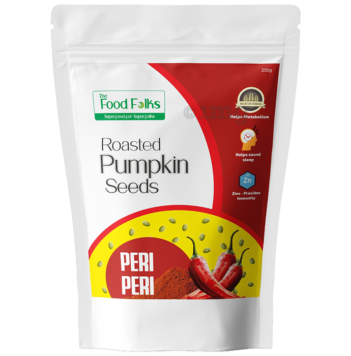 The Food Folks Roasted Pumpkin Seeds Peri Peri