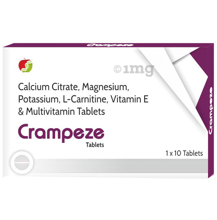 Crampeze Tablet with Calcium, Magnesium, Potassium, L-Carnitine & Multivitamins