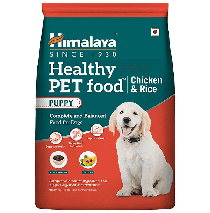 Himalaya Healthy Pet Food for Puppy's Digestion, Growth, Strong Teeth & Bones | Chicken & Rice