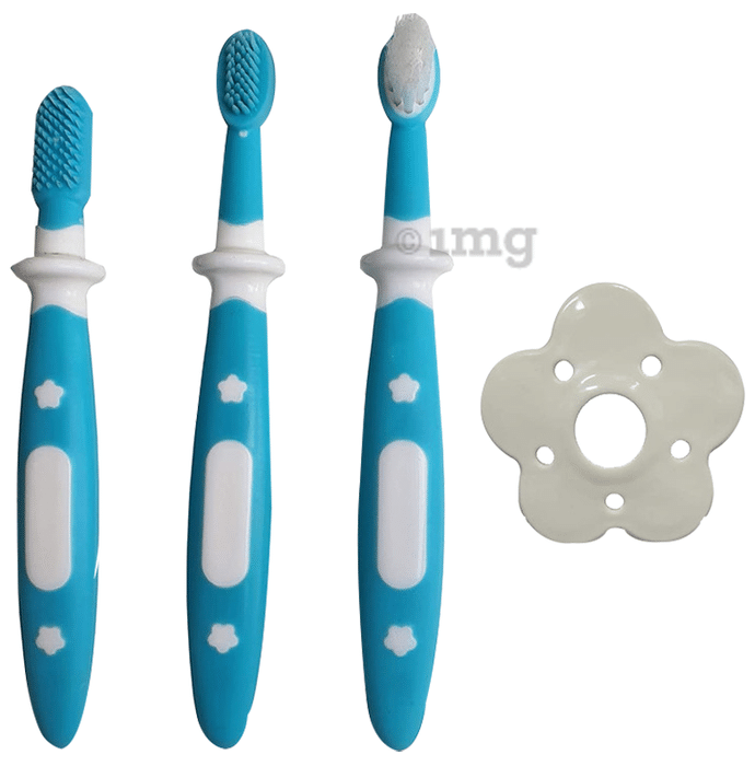 LuvLap Baby Training Toothbrush Set 6m+