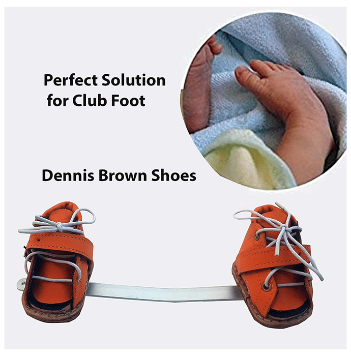 Salo Orthotics Orthopedic Clubfoot Shoes with Dennis Brown Splint
