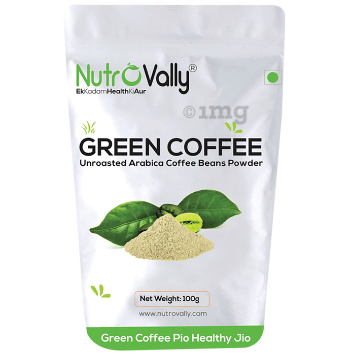 Nutrovally Unroasted Green Coffee Beans Powder (100gm Each)
