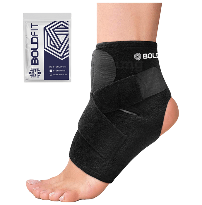 Boldfit Ankle Support For Pain Relief Black