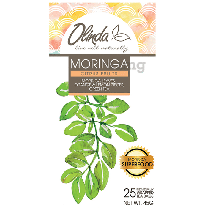 Olinda Moringa Green Tea (1.8gm Each) Citrus Fruits
