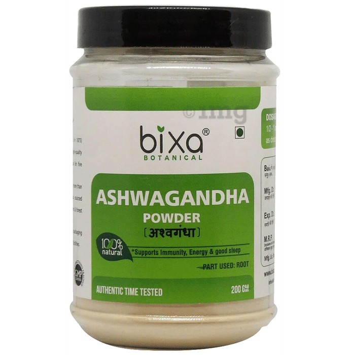 Bixa Botanical Ashwagandha Powder Buy Jar Of 200 Gm Powder At Best Price In India 1mg 3145