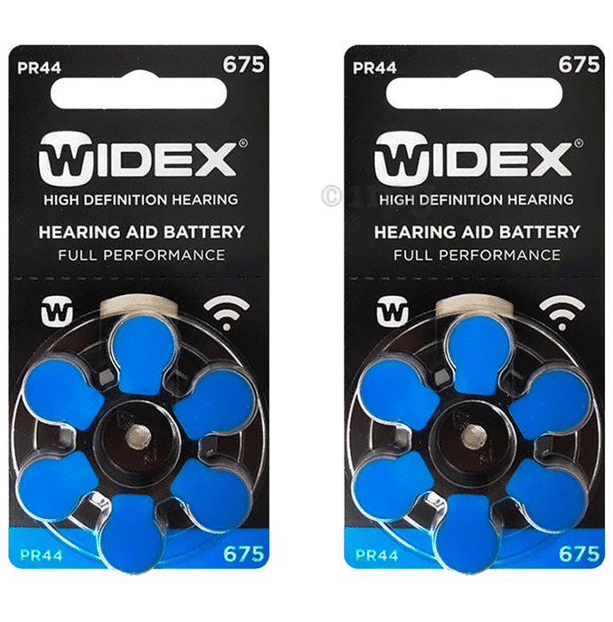 Widex Size 675 PR44 Hearing Aid Battery (6 Each)