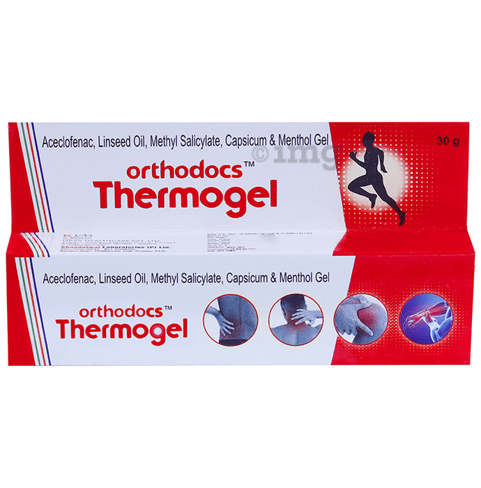 Orthodocs Thermogel Pain Relief Gel for Muscle Joint & Knee Pain (30gm Each)