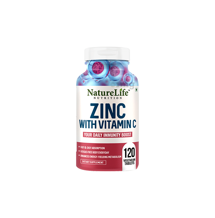 Nature Life Nutrition Zinc with Vitamin C Vegetarian Tablet