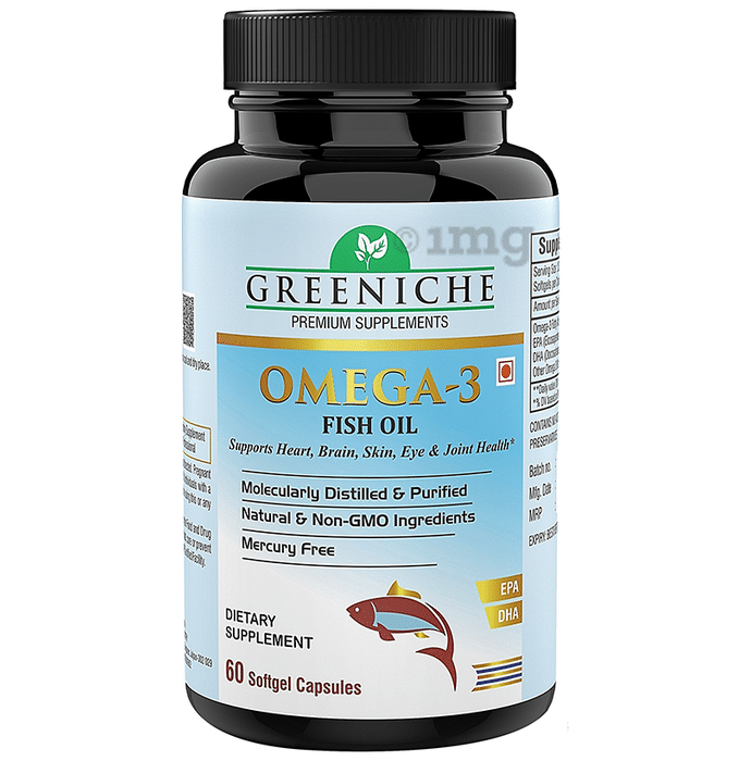 Greeniche Omega 3 Fish Oil Softgel Capsule