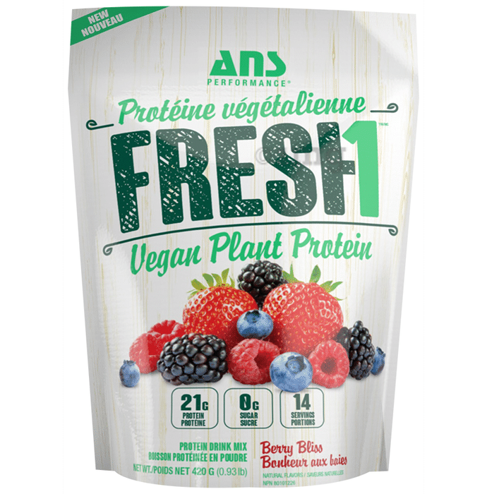 ANS Performance Fresh1 Vegan Plant Protein Powder Berry Bliss