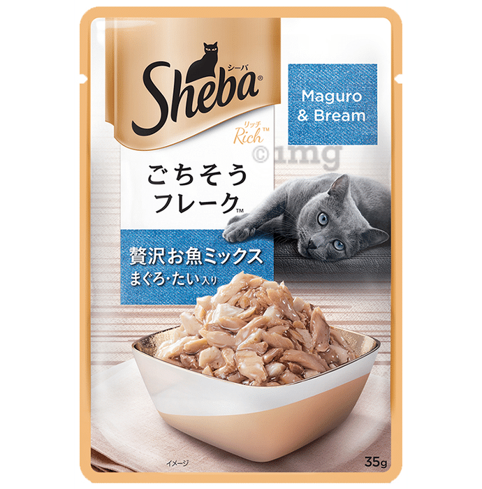Sheba Rich Wet Cat Food Fish Mix Maguro & Bream