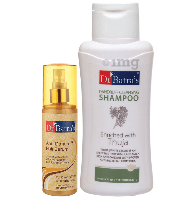 Dr Batra's Combo Pack of Anti-Dandruff Hair Serum 125ml and Dandruff Cleansing Shampoo 500ml