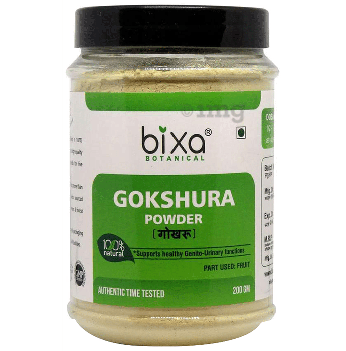 Bixa Botanical Gokshura Powder Buy Jar Of 200 Gm Powder At Best Price In India 1mg 4977