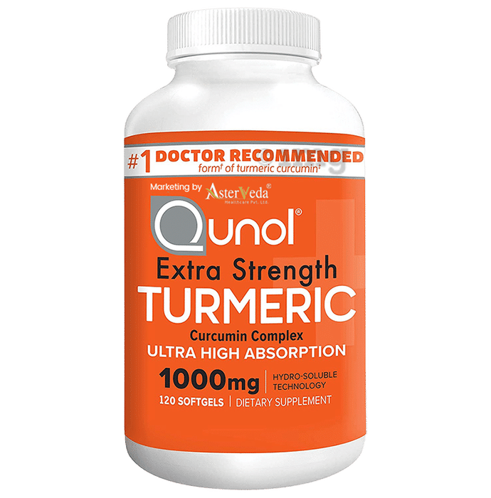 Qunol Extra Strength Turmeric Curcumin Complex 1000mg Softgel