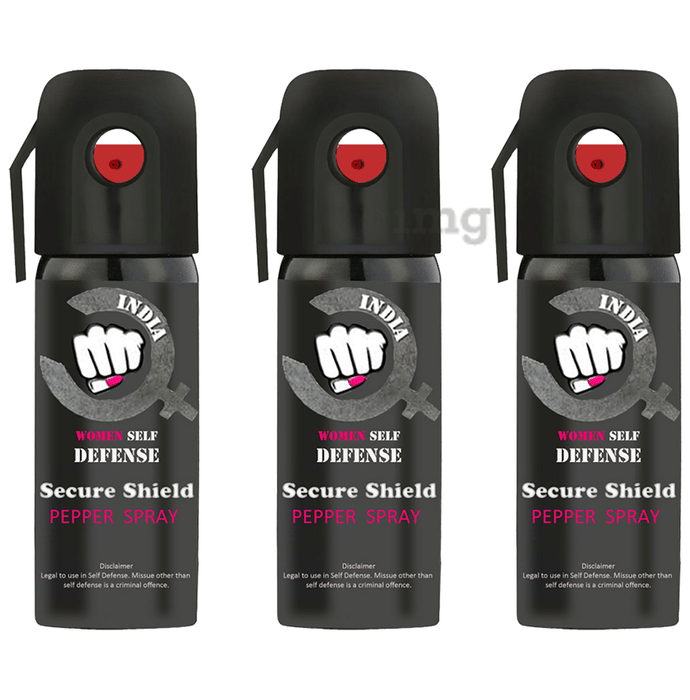 Secure Shield Women Self Defense Pepper Spray (35gm Each)