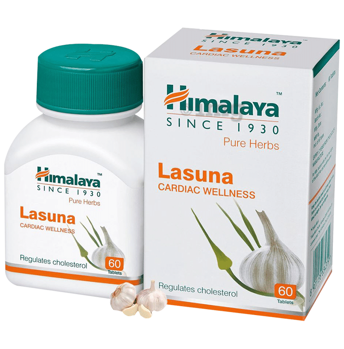 Himalaya Wellness Pure Herbs Lasuna Cardiac Wellness Tablet | For Healthy Cholesterol