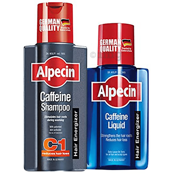Alpecin Combo Pack of Caffeine Shampoo 250ml & Caffeine Liquid 200ml