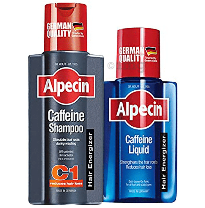 Alpecin Combo Pack of Caffeine Shampoo 250ml & Caffeine Liquid 200ml