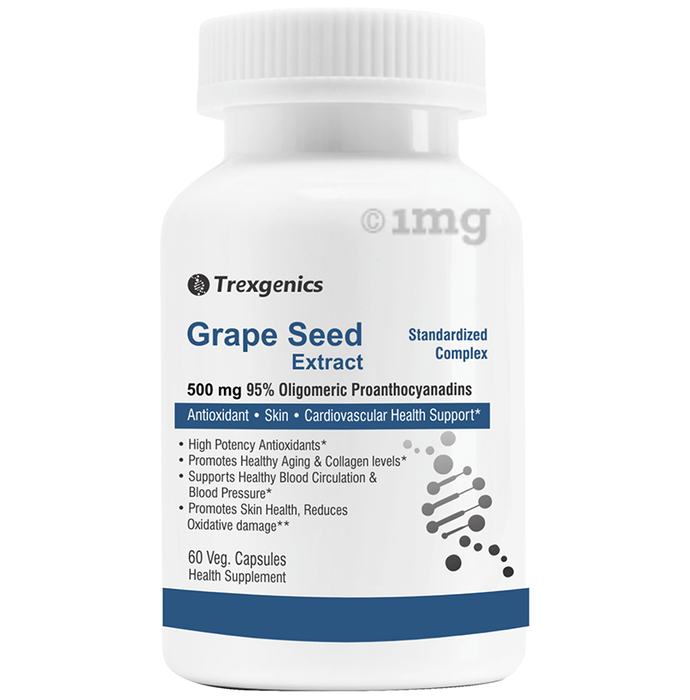 Trexgenics Grape Seed Extract 500mg Veg. Capsules