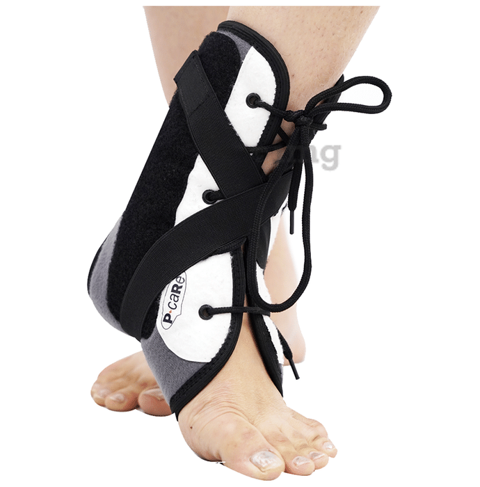 P+caRe C3017 Lace-Up Ankle Brace Small