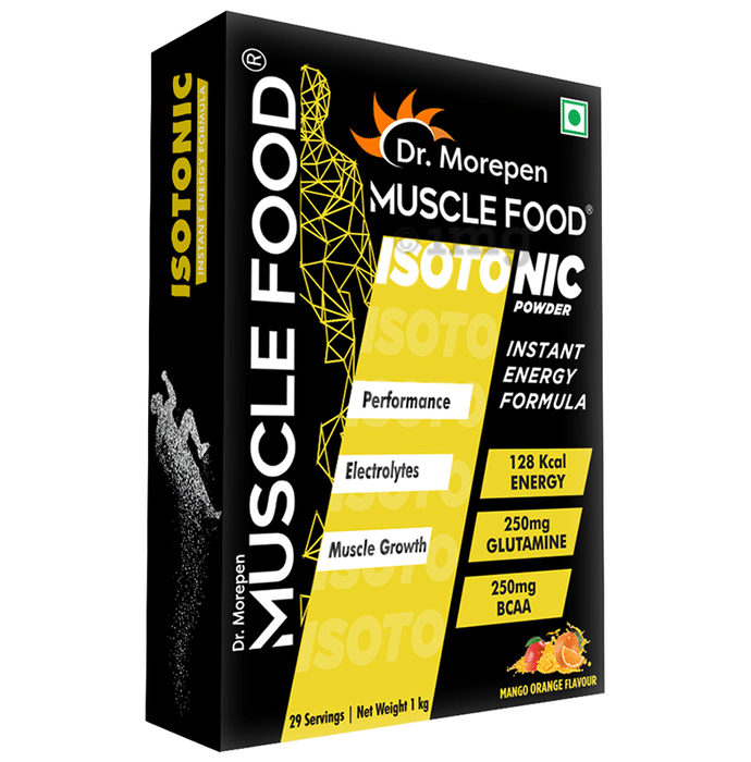 Dr. Morepen Muscle Food Isotonic Powder Mango+Orange