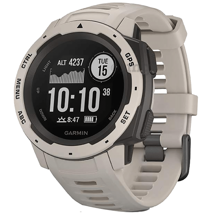 Garmin Instinct Wearable GPS Running Smartwatch Tundra