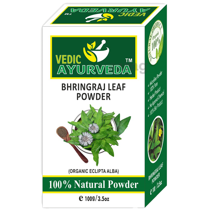 Vedic Ayurveda Combo Pack of Bhringraj Leaf Powder & Reetha Powder (100gm Each)