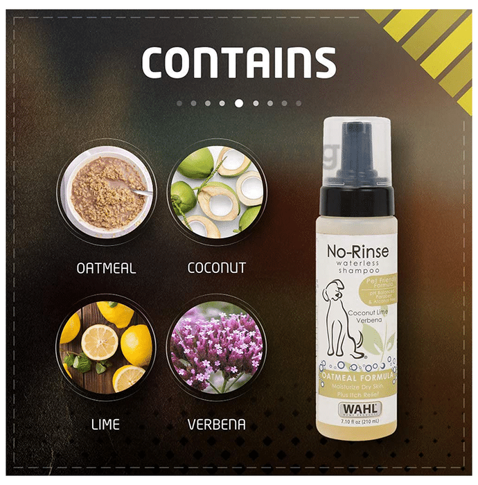 Wahl no rinse waterless shampoo on sale