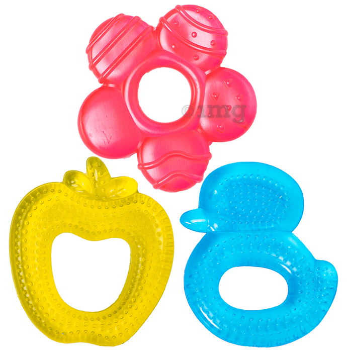 Buddsbuddy BPA Free Water Filled Teether 4m+ Single Color Multicolor
