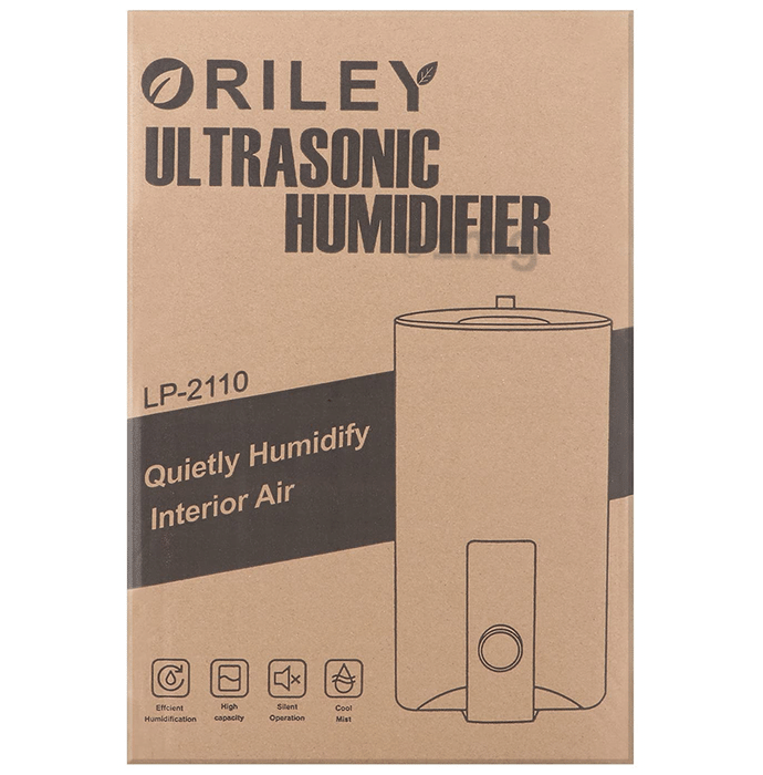 Oriley 2110 Ultrasonic Cool Mist Humidifier With Remote Control and Digital LED Display  White