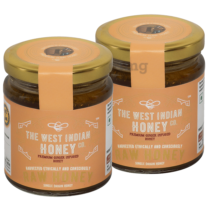 The West Indian Honey Co. Premium Ginger Infused Honey (250gm Each)