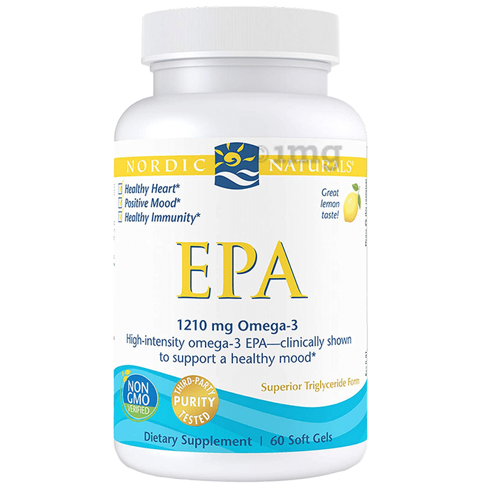 Nordic Naturals EPA 1210mg Omega-3 Soft Gels Lemon