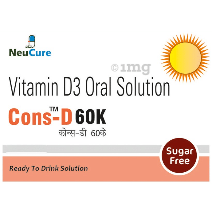Cons-D 60K Oral Solution (5ml Each) Sugar Free