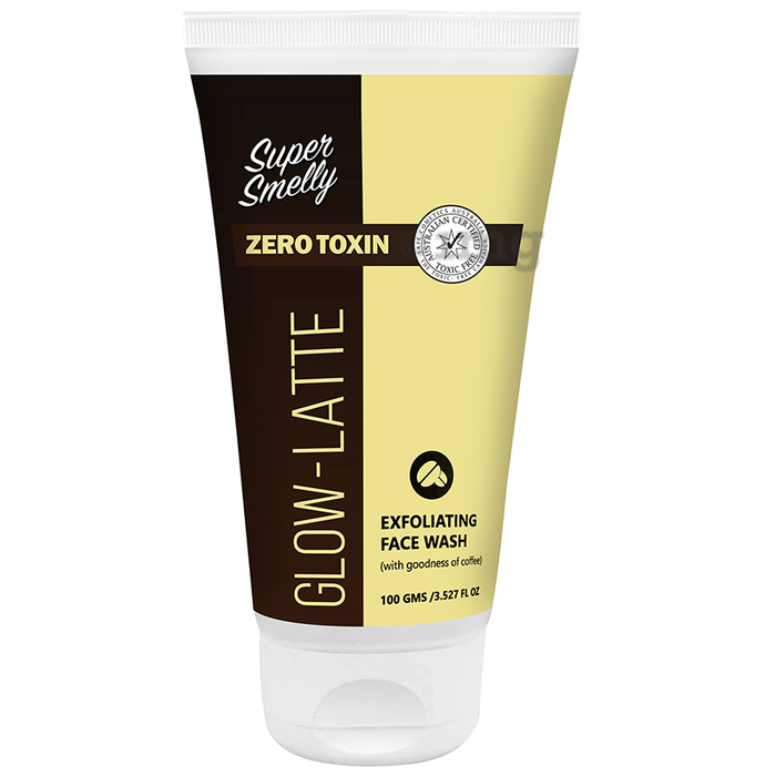 Super Smelly Zero Toxin Glow-Latte Exfoliating Face Wash