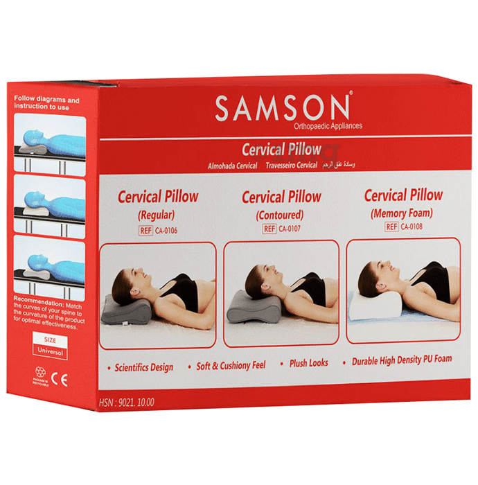 Samson CA0108 Cervical Pillow (Memory Foam) Universal White