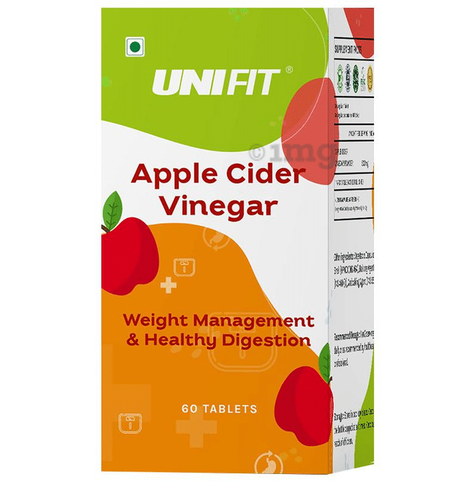 Unifit Apple Cider Vinegar Tablet for Weight Management & Healthy Digestion (60 Each)