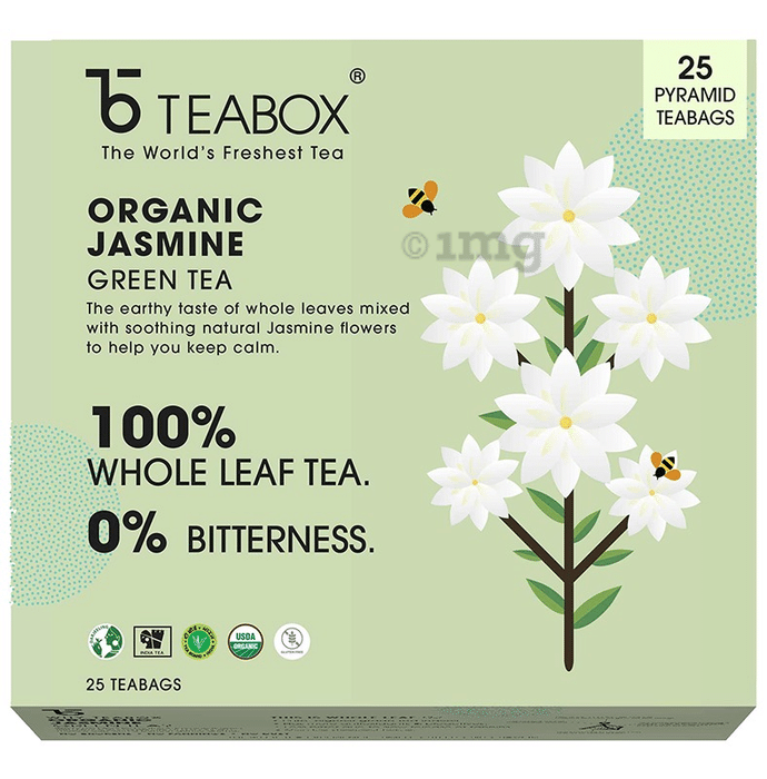 Teabox Organic Jasmine Green Tea Bag (2gm Each)