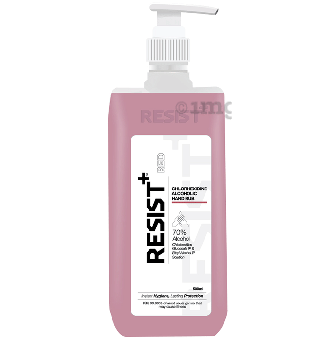Resist+ Red Chlorhexidine Alcoholic Hand Rub Sanitizer
