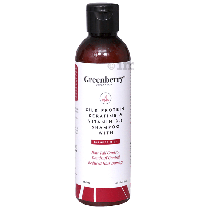 Greenberry Organics Silk Protein Keratine & Vitamin B5 Shampoo
