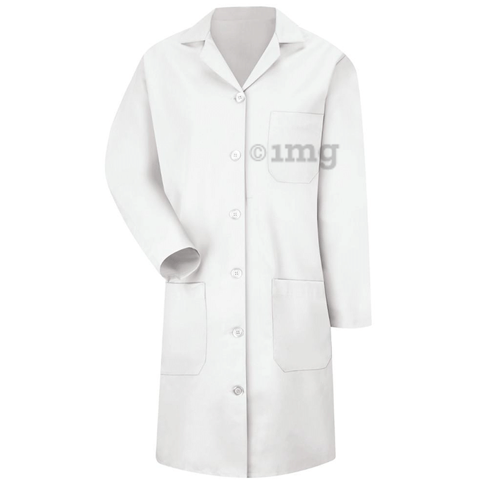 Medi Karma Doctor Lab Coat Medium White