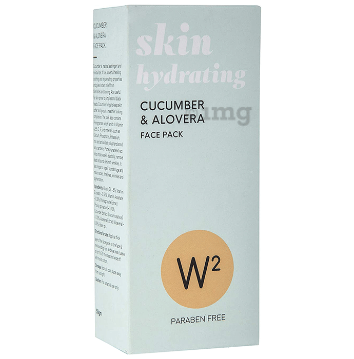 W2 Skin Hydrating Cucumber & Alovera Face Pack