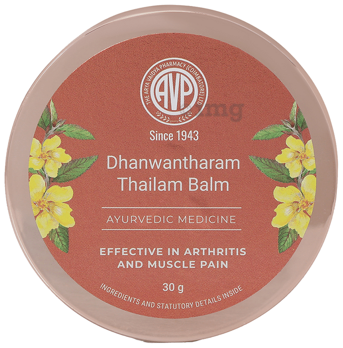 AVP Dhanwantharan Thailam Balm Effective in Arthritis and Muscle Pain
