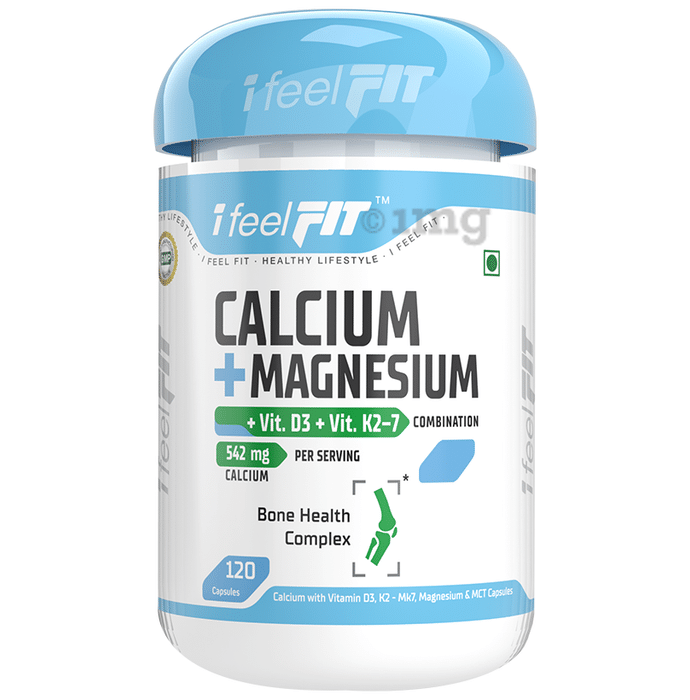 iFeelFIT Calcium+ Magnesium | With Vitamin D3 & K2-7 Bone Health | Capsule