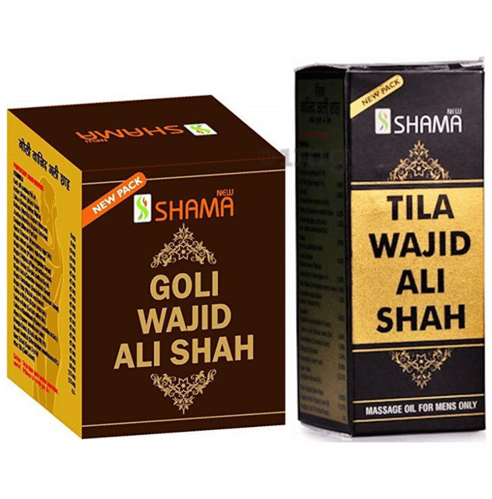 New Shama Combo Pack of Goli Wajid Ali Shah 10 Tablet & Tila Wajid Ali Shah 15ml