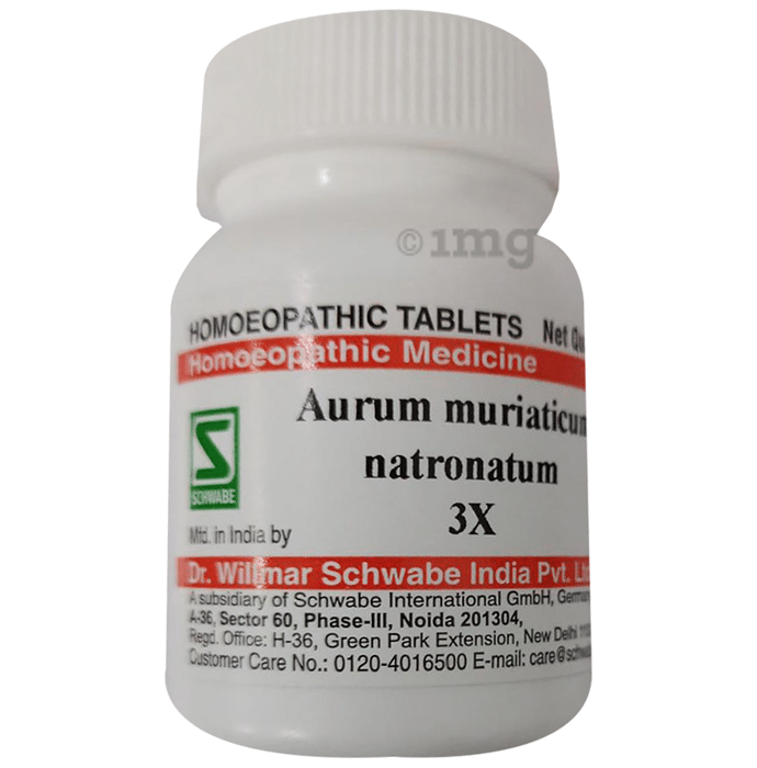 Dr Willmar Schwabe India Aurum Muriaticum Natronatum Trituration Tablet 3X