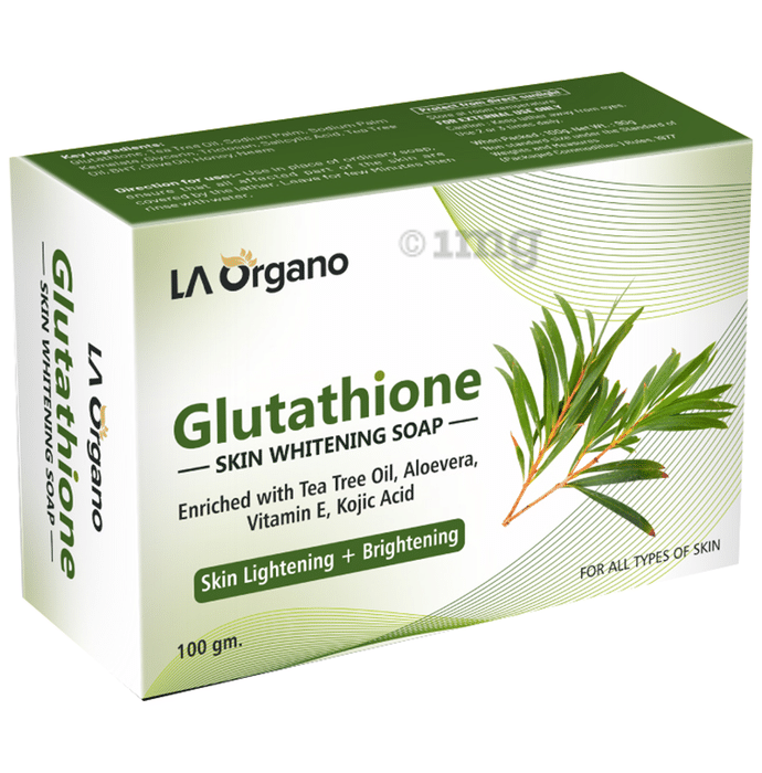 LA Organo Glutathione Skin Whitening Soap Tea Tree