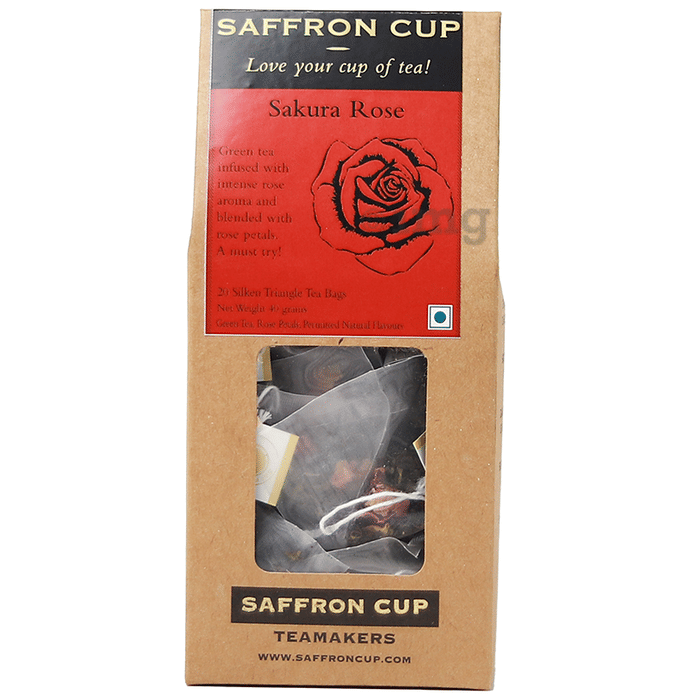 Saffron Cup Sakura Rose Tea (2gm Each) Buy box of 20.0 tea bags at